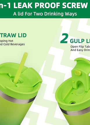 BJPKPK 22oz Tumbler With lid And Straw Stainless Steel Travel Coffee Mug Insulated Tumblers Cups,Bamboo Grove