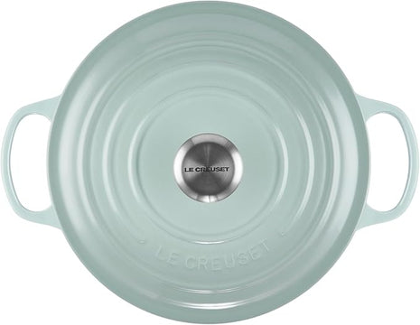 Le Creuset Enameled Cast Iron Signature Round Dutch Oven, 5.5 qt., Sea Salt