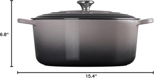 Le Creuset Enameled Cast Iron Signature Round Dutch Oven, 13.25 qt., Oyster