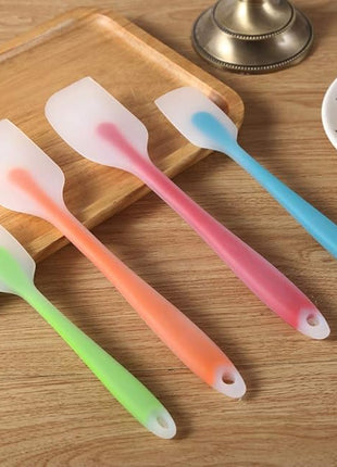 Silicone Spatula Set of 4 - Heat Resistant Flexible Spatula 450F with Stainless Steel Core - Food Grade Premium Good Grip Kitchen Utensils - Seamless, Heavy Duty, BPA Free, Dishwasher Safe