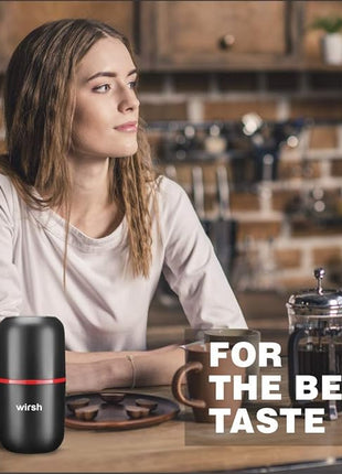 Wirsh Coffee Grinder-Electric Coffee Grinder with Stainless Steel Blades, Coffee and Spice Grinder with Powerful Motor and 4.2oz. Large Capacity for Coffee Beans,Herbs,Spices, Peanuts,Grains and More