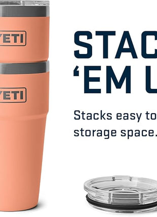 YETI Rambler 20 oz Stackable Tumbler, Stainless Steel, Vacuum Insulated with MagSlider Lid