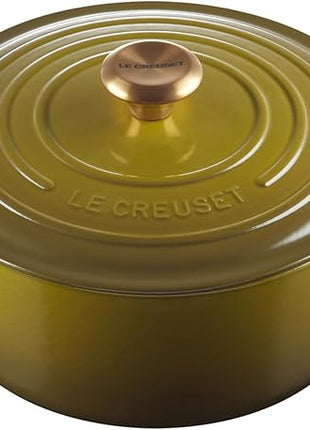 Le Creuset Enameled Cast Iron Signature Round Dutch Oven, 5.5 qt., Olive