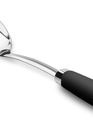 Brushed Stainless Steel Non-Slip Ergonomic Handle Spoon