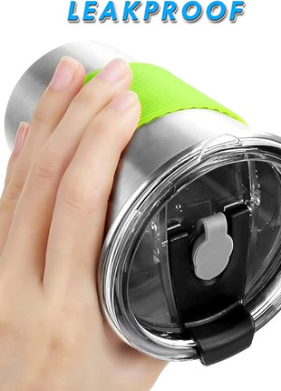 Kids Stainless Steel Cups, Kids Metal Drinking Glasses with Lids, Stainless Steel Straws and Sleeves, 12oz Reusable Water Tumbler for Children and Adults, Apply to Indoor and Outdoor