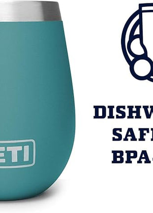 YETI Rambler 10 oz Wine Tumbler, Vacuum Insulated, Stainless Steel, NO LID