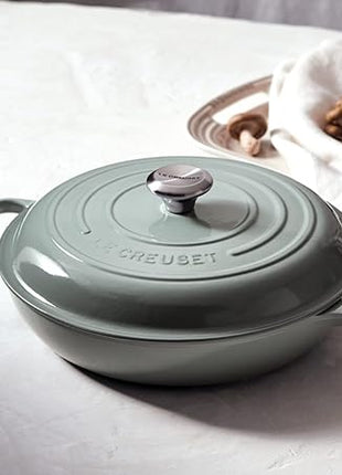 Le Creuset Enameled Cast Iron Signature Braiser, 5 qt., Sea Salt