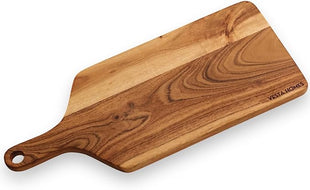 Vesta Homes Wooden Cutting Board for Kitchen/Chopping/Serving Board, Platter for Vegetables, Cheese and Charcuterie | Acacia Wood |16 * 7 Inches | Handmade in India