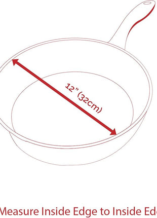 Swiss Diamond Frying Pans Nonstick with Lid, Features Stainless Steel Handle, Nonstick Diamond Coated Aluminum Skillets and Oven Safe Frying Pans with Lids, Cover Included, 12.5 Inch