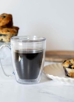 Tervis Made in USA Double Walled University of South Florida Bulls Insulated Tumbler Cup Keeps Drinks Cold & Hot, 16oz Mug - Black Lid, Primary Logo