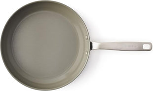 GreenPan Chatham Hard Anodized Healthy Ceramic Nonstick 8" and 10" Frying Pan Skillet Set, Omelette and Egg Pan, PFAS-Free, Dishwasher Safe, Oven Safe, Gray