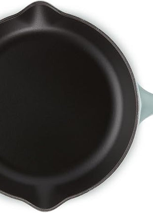 Le Creuset Enameled Cast Iron Signature Iron Handle Skillet, 10.25", Sea Salt
