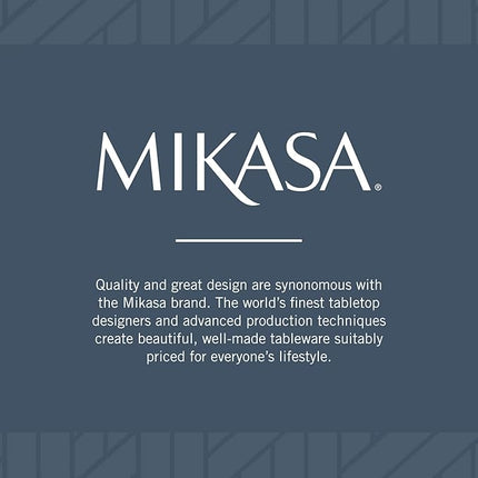 Mikasa Delray 40-Piece White Dinnerware Set, Service for 8, Durable Porcelain Plates, Bowls, and Mugs, Dishwasher and Microwave Safe