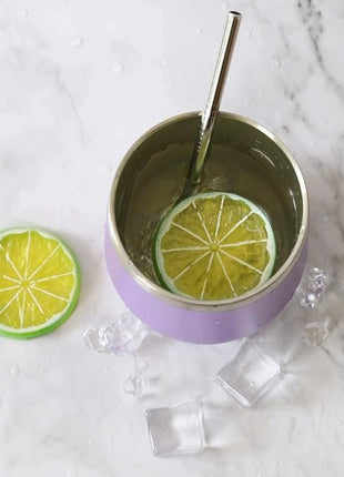 12oz Wine Tumbler with Lid With straw Stainless Steel Wine Tumbler Cups Double Wall Vacuum Insulated Travel Mugs Stemless Cup 16 Pack