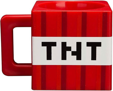 Minecraft 889343021824 Block Mug, 290 ml, Plastic, Multi-Coloured