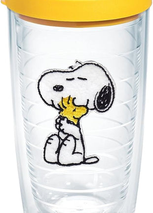 Tervis Peanuts Best Buddies Collection Snoopy Woodstock House Made in USA Double Walled Insulated Tumbler Travel Cup Keeps Drinks Cold & Hot, 16oz, Felt