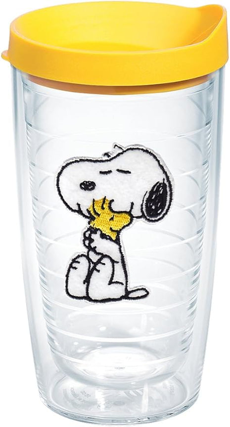 Tervis Peanuts Best Buddies Collection Snoopy Woodstock House Made in USA Double Walled Insulated Tumbler Travel Cup Keeps Drinks Cold & Hot, 16oz, Felt