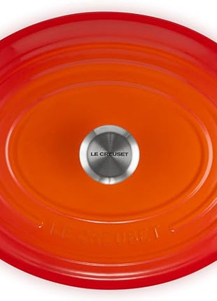 Le Creuset Enameled Cast Iron Signature Oval Dutch Oven, 8 qt., Flame