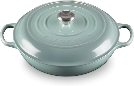 Le Creuset Enameled Cast Iron Signature Braiser, 5 qt., Sea Salt