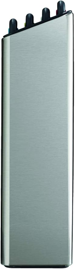 Joseph Joseph Folio 4-Piece Colour coded Cutting Board Set, Stainless Steel Slimline case for organized Kitchen storage, Silver