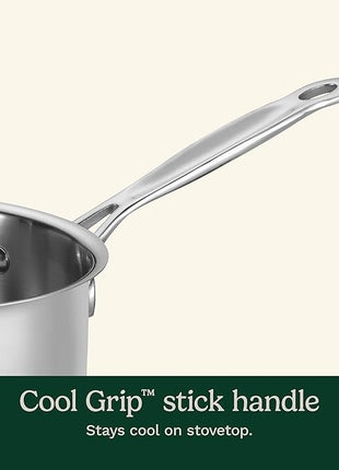 Cuisinart 1.5 Quart Saucepan w/Cover, Chef's Classic Stainless Steel Cookware Collection, 719-16