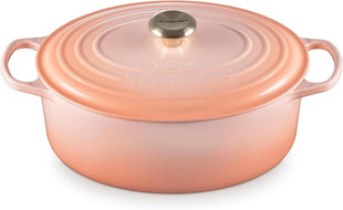 Le Creuset Enameled Cast Iron Signature Oval Dutch Oven, 6.75qt., Peche