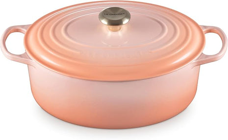 Le Creuset Enameled Cast Iron Signature Oval Dutch Oven, 6.75qt., Peche