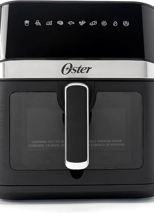 Oster 6 Quart Digital Air Fryer with Window, Large Capacity Airfryer for Easy Cooking