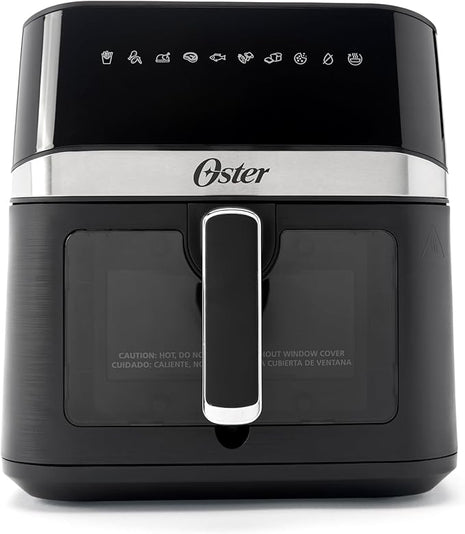 Oster 6 Quart Digital Air Fryer with Window, Large Capacity Airfryer for Easy Cooking