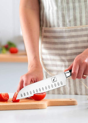 imarku Chef Knife 7 Inch Kitchen Knife Ultra Sharp Santoku Knife - 7Cr17Mov Japanese Chefs Knife, Kitchen Gadgets 2025, Apartment Essentials, Birthday Gifts for Him Her, Best Gifts for Women Men