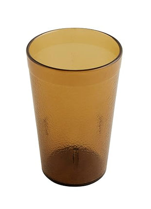 G.E.T. 6605-1-A Heavy-Duty Plastic Restaurant Tumblers, 5 Ounce, Amber (Set of 12)