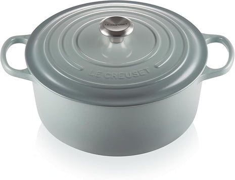 Le Creuset Enameled Cast Iron Signature Round Dutch Oven, 7.25 qt., Sea Salt