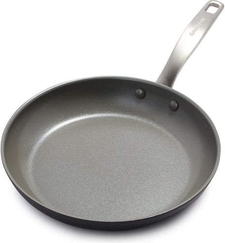 GreenPan Chatham Hard Anodized Healthy Ceramic Nonstick, 10" Frying Pan Skillet, PFAS-Free, Dishwasher Safe, Oven Safe, Gray