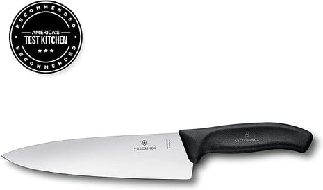 Victorinox Swiss Classic 8-Inch Chef's Knife with Straight-Edge Blade and Black Handle