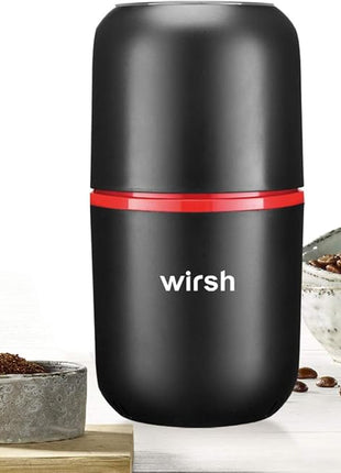 Wirsh Coffee Grinder-Electric Coffee Grinder with Stainless Steel Blades, Coffee and Spice Grinder with Powerful Motor and 4.2oz. Large Capacity for Coffee Beans,Herbs,Spices, Peanuts,Grains and More