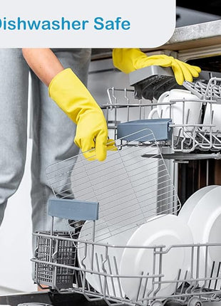 2 Pack Cooling Rack for Baking Stainless Steel, Heavy Duty Wire Rack Baking Rack, 11.7" x 9.4" Cooling Racks for Cooking, Fits Small Toaster Oven, Dishwasher Safe