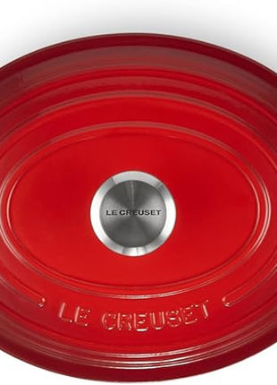 Le Creuset Enameled Cast Iron Signature Oval Dutch Oven, 2.75 qt., Cerise