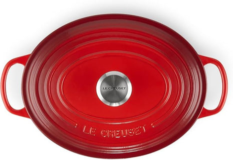 Le Creuset Enameled Cast Iron Signature Oval Dutch Oven, 2.75 qt., Cerise