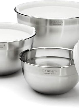 Cuisinart Mixing Bowl Set, Stainless Steel, 3-Piece, CTG-00-SMB