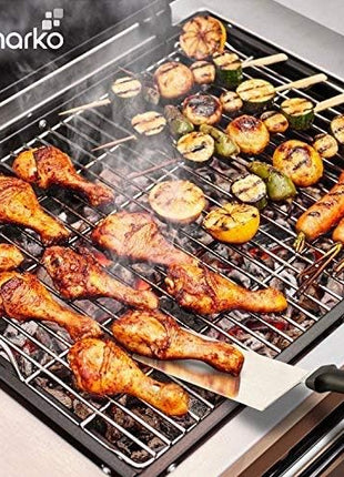 Spatula Turner Stainless Steel - Metal Spatula Set - Hibachi Spatula Great as BBQ Grill Accessories for Grill and Flat Top Griddle