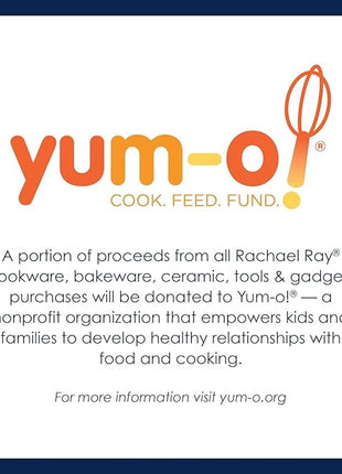 Rachael Ray Cucina Nonstick Cookware Pots and Pans Set, 12 Piece, Pumpkin Orange