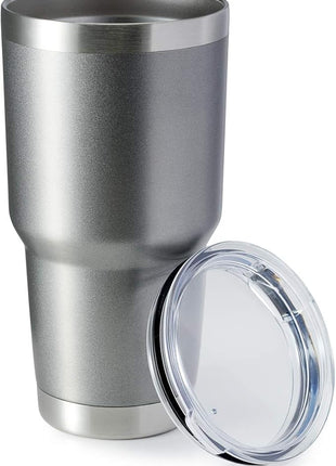 HASLE OUTFITTERS 30oz Stainless Steel Tumbler, Double Wall Vacuum Insulated Travel Mug Tumbler, Durable Insulated Coffee Mug, Gift Box Set (Grey, 1)