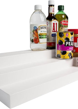 Dial Industries 3 Tier Adjustable Canned Goods Shelves for Kitchen Cabinet and Pantry Organization