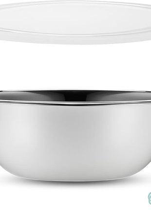 WHYSKO Stainless Steel Mixing Bowl Set, 10 Piece Stainless Steel Mixing Bowls with Lids Set for Food Prep Storage and Serving, Dishwasher Safe for Kitchen Baking Cooking, White