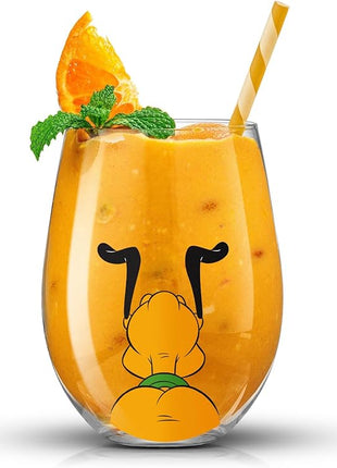 JoyJolt Disney Mickey Mouse Squad Collection Tumblers. 15oz Stemless Wine Glasses Set of 4 Stemless Drinking Glasses. Gifts Stuff, Wine Glass Mickey Mouse Cup Set