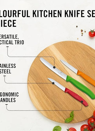 Victorinox Swiss Classic Multicolored 3-Piece Paring Knife Set