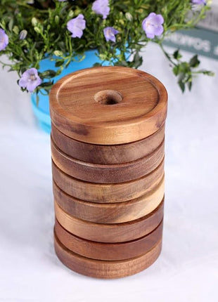 SAIOOL Stackable Kitchen Canisters Set of 8,High Borosilicate Glass Cylinder Airtight Food Storage, sort out the tea, flour, candies, grain easily and clearly