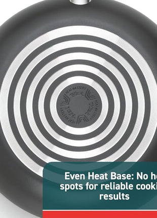 T-fal Initiatives Nonstick Cookware Set 6 Piece Oven Safe 350F Cookware, Pots and Pans, Oven, Broil, Dishwasher Safe Gray