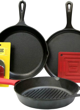 Lodge Essential Pan Set, 7-Piece, Black