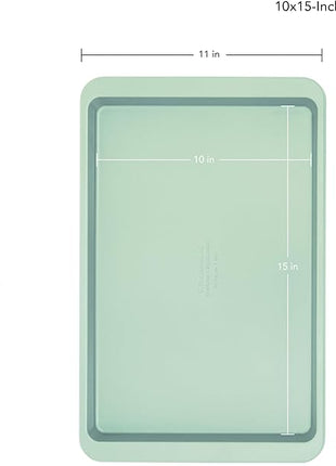 KitchenAid 10x15in Nonstick Aluminized Steel Baking Sheet, Pistachio
